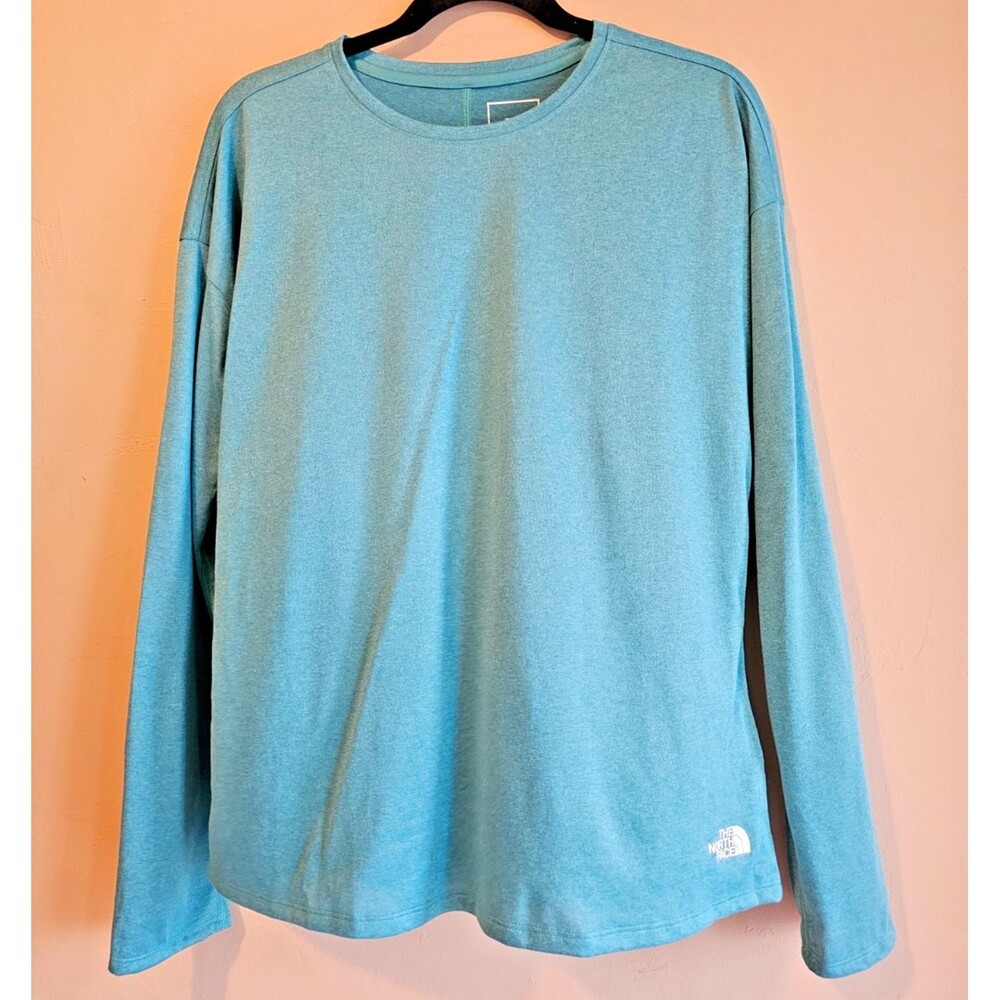 The North Face Women’s flash dry  Long-Sleeve Shirt – Large-Teal